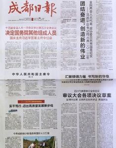 四川成都报纸成都日报中国青年报中国改革报新华每日电讯检察日报