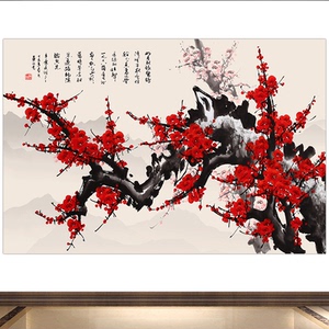 红梅挂画