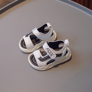 宝宝凉鞋男1-3一2岁男童小童鞋子夏季婴儿学步鞋软底儿童真皮男宝