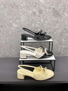 Charles&Keith2024春季新款小CK1-61720194蝴蝶结饰芭蕾舞鞋女鞋