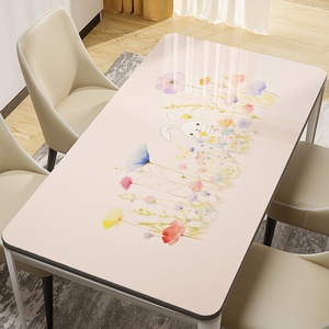 餐桌垫免洗防水防油软玻璃pvc桌布长方形桌面保护垫茶几台布定制