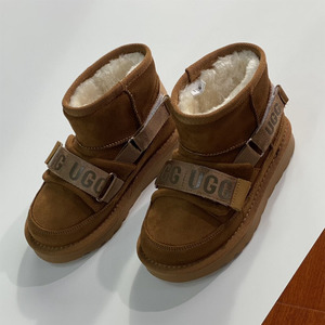 正品ТuggМ儿童雪地靴冬季皮毛一体机车男女童鞋学步鞋保暖棉鞋