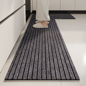 厨房防滑防油地垫可擦免洗可裁剪地毯耐脏吸水防尘家用脚垫长条垫