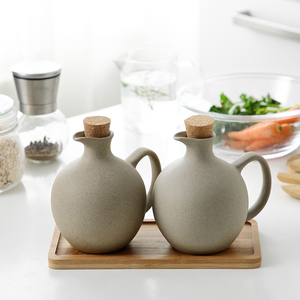 日式厨房油壶酱油醋瓶调味壶家用简约创意陶瓷调料瓶油壶套装组合