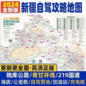 2024新疆西部自驾攻略地图南北疆青海旅游装备 219国道青甘环线集