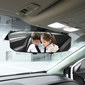车内广角后视镜大视野汽车室内观后镜车载加装曲面镜通用型倒车镜