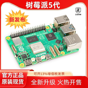 树莓派5代Pi5开发板Python编程套件Linux小电脑Raspberry Pi4B/5B