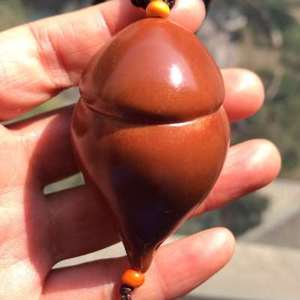 文玩橄榄核女阴单籽手工雕刻阴阳结合单核手把件印尼核雕