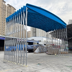 定制雨棚汽车防雨大排档停车折叠伸缩收缩大型夜宵定做厂家仓库