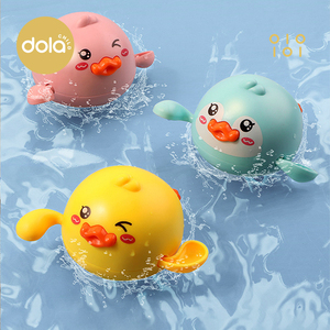 Dolachild宝宝洗澡玩具儿童戏水婴儿发条小黄鸭子男女孩游泳玩水