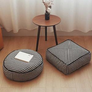 t千格坐蒲可团other地垫布艺坐垫地上坐墩窗榻榻米飘垫子日式加鸟