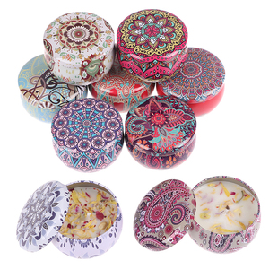 9 Kinds Of Scented Candles With Flowers Tin Can Fragrance Ha