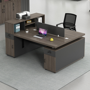 双人财务办公桌职员桌椅组合面对面2人位员工电脑桌简约办公家具