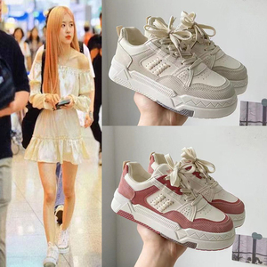 奥特莱斯朴彩英金智秀同款帆布鞋vibe风百搭小众运动女板鞋