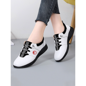 李宁联名新款太极鞋女款真皮牛筋底运动鞋春夏季女士专业太极拳练