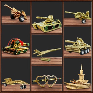 仿真锌合金子弹壳坦克飞机工艺品模型摆件家居桌面装饰送战友礼物
