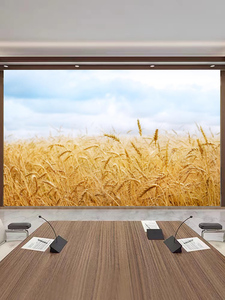 田园麦穗壁纸麦子整体墙纸定制烘焙墙布麦田面包店墙壁画无缝壁布