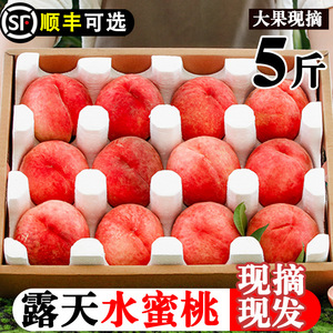 现摘水蜜桃10斤大桃子新鲜水果应当季整箱包邮软时令脆甜毛桃密桃