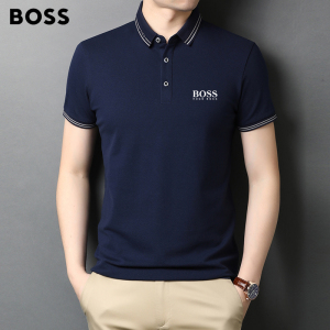hugo boss雨果博斯男装纯棉短袖t恤夏季新款商务休闲翻领polo衫男