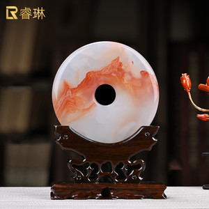 冰玉平安扣摆件