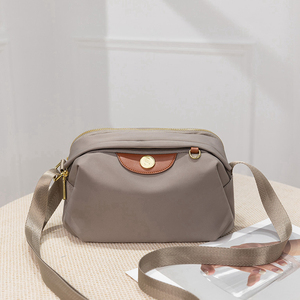 高密度防水柔软尼龙小包质感牛津布单肩包女夏季帆布贝壳包斜挎包