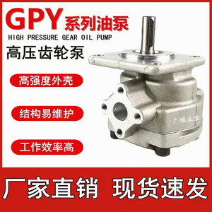 GPY高压齿轮泵液压油泵GPY-3R 4R 5.8R 7R8R9R10R11.5R电动铝合金