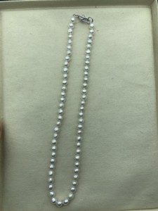 天然淡水珍珠6-6.5极光圆皱巴项链【姐妹们真的亮真的好】