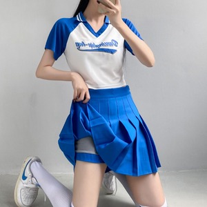 韩国女团啦啦队服装学生拉拉队爵士舞蹈啦啦操表演出服运动会套装