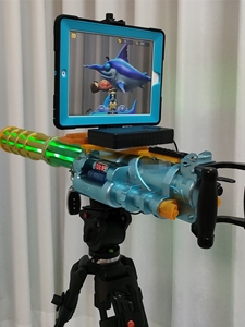 AR游戏枪3D实景射击VR体感加特林琳儿童游乐玩具枪摆摊设备一体机