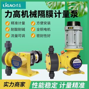 力高GM机械隔膜计量泵污水投药装置加药泵耐酸碱LIGAO调节流量泵