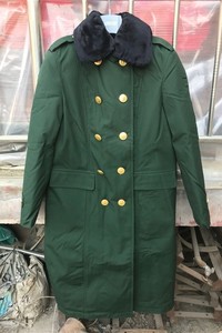 冬季军绿双排扣男士长款棉大衣加厚保暖防寒棉衣棉袄棉服外套