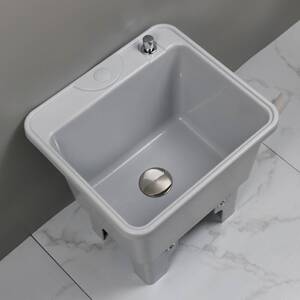 拖把池家用塑料水池槽阳台卫生间可移动拖布倒水池高脚洗墩布池盆