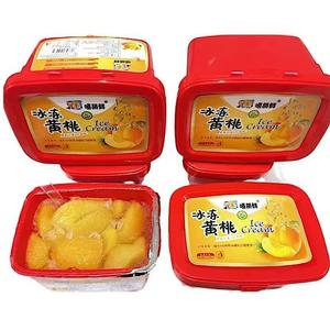 嘻萌鲜冰冻草莓丹东特产冰点牛奶罐头黄桃蓝莓毛桃黄桃芒果水果