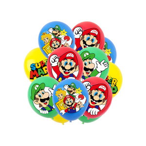 Super Mario Theme Birthday Party 12 Inch Cartoon Children La