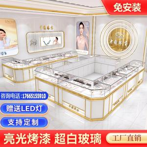 黄金首饰饰品柜珠宝展示柜表柜直角转角高柜可定制眼镜钻石玉器手