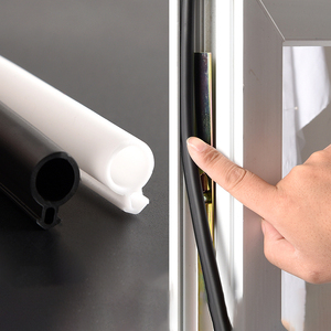 促销塑钢窗密封条塑窗o型防风胶条平开窗k型卡槽式压条防冻硅胶密