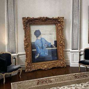 欧美复古做旧相框摆件欧式客厅名宿装饰创意摆台古典挂墙壁画框