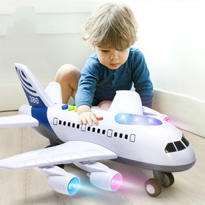 儿童超大号飞机玩具宝宝益智多功能音乐耐摔仿真模型2-3岁4小男孩