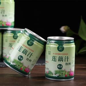 扬州特产宝应莲藕汁千纤绿色食品生榨蔬菜果蔬汁饮料整箱批24罐装