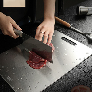 德国双立人加厚316不锈钢菜板抗菌防霉家用切菜板和面砧板擀面板