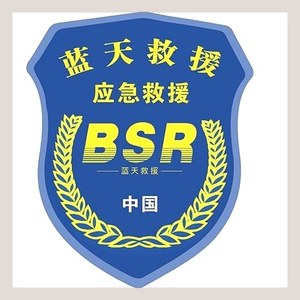 蓝天救援车贴应急救援可定制汽车磁性标志豹队红十字贴纸