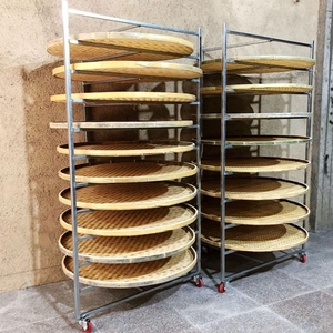 药材茶叶晾晒架干货晾晒架制茶架簸箕架晾晒架子多层家用