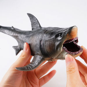 巨齿鲨模型可动沧龙仿真动物模型海洋真鲨鱼恐龙玩具男孩儿童礼物