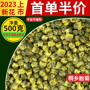 胎菊花王茶桐乡杭白特级正品药材胎贡菊散装清火养生通用花草茶叶