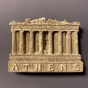 希腊雅典地标建筑卫城旅游纪念树脂复古装饰工艺品磁铁冰箱贴礼物
