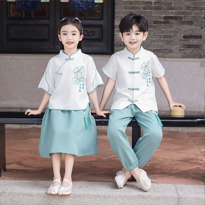 儿童合唱服国学幼儿园演出中国风小学生朗诵民国六一儿童表演服装