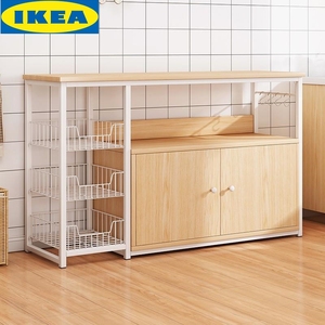 ikea宜家厨房柜子储物柜置物架落地多层家用餐边柜橱柜多功能微波