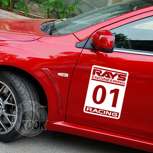 RAY1S91数字车门贴 赛事盖动486感车身饰侧门贴纸 反光装遮划痕贴