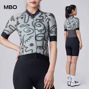 MBO迈森兰 女子运动短袖骑行服印象夏季新款速干透气骑行短袖上衣