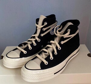 allstar/匡威fog联名黑色白色灰色拼接高帮男女鞋167954c 167955c